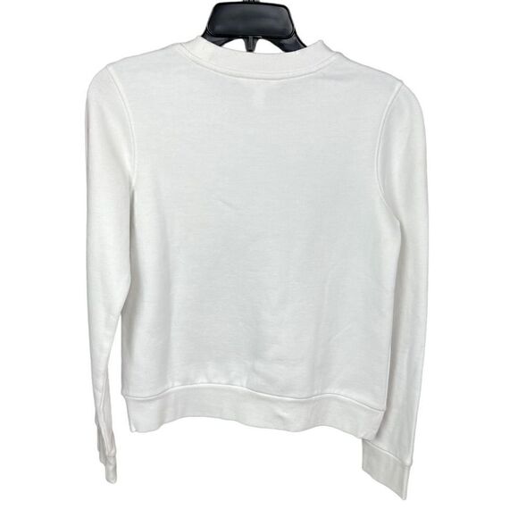 1901 Sweatshirt White New Years Glitter Pop Clink Fizz Silver Gold Bronze XS - Picture 2 of 10